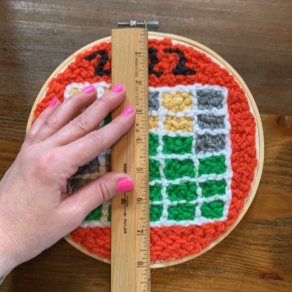 Word(le) Up! Punch needle wall art. - Picture 6 of 6